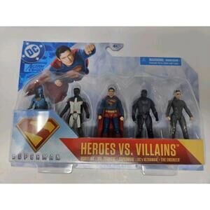 Superman Heroes vs. Villains 3" Action Figures w/Dynamic Poses 5-Pack  2025